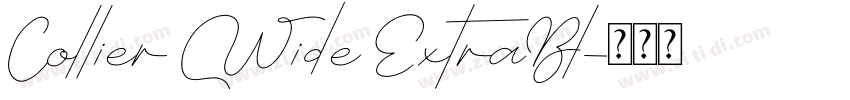 Collier Wide ExtraBl字体转换